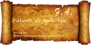 Faluvégi Amélia névjegykártya